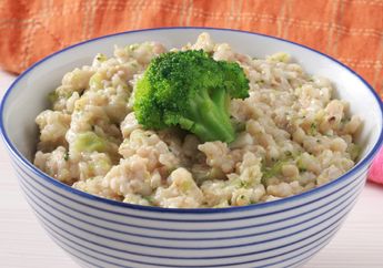 Resep Bubur Havermut Ayam Brokoli Enak,Pilihan Menu Sarapan Sehat Akhir Pekan