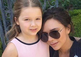 Imutnya Putri Bungsu Victoria Beckham Saat Tirukan Gaya Rambut Bob Andalan Sang Mama