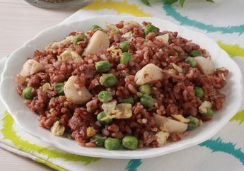 Sulap Nasi Merah Jadi Makin Lezat Enak dengan Membuat Sepiring Nasi Merah Goreng