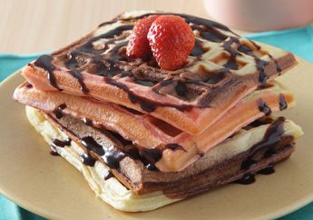 Resep Wafel Neapolitan Enak, Sempurna Jadi Menu Sarapan Esok Pagi