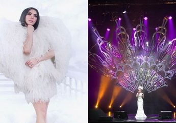 Syahrini Kenakan Headpiece Terbesar di Dunia dalam Konser Tunggalnya