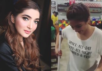 Sambil Mengenakan Kaos Oblong, Aksi Ashanty Menyapu Restoran Langsung Curi Perhatian Warganet