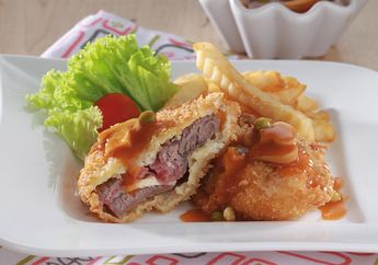 Tak Perlu Beli Di Restoran Mewah, Kreasikan Sendiri Beef Cordon Bleu dengan Resep Ini
