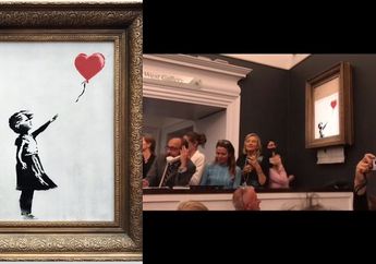 Girl With Balloon, Lukisan yang Berhasil Terjual 19 Milyar Sebelum Akhirnya Hancur Terpotong