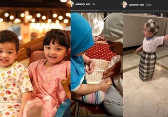Tingkah Seru Arsya dan Arsy Hermansyah Belajar Ibadah, Ashanty: Lucu Banget sih