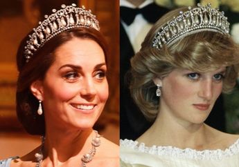 Kate Middleton Kenakan Mahkota Putri Diana di Acara Makan Malam Kenegaraan