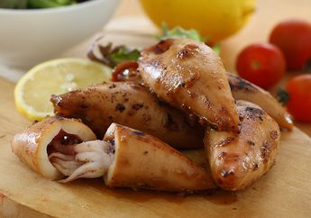 Resep Masak Cumi Bakar Saus Tiram, Lezatnya Bikin 'Mabuk Kepayang'