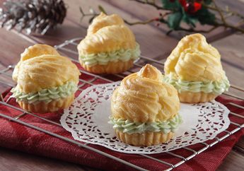 Resep Sus Cup Greentea Krim, Lembutnya Sus Berpadu dengan Krim Greentea