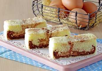 Resep Membuat Cake Kukus Marmer, Kelembutannya Begitu Menggoda