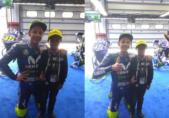 Ketemu Valentino Rossi, Bocah 'Komentator MotoGP' Asal NTT Nangis Saat Idolanya Jatuh