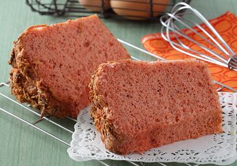 Resep Membuat Chiffon Cake Merah, Cantik dan Sehat Bahannya, Lo