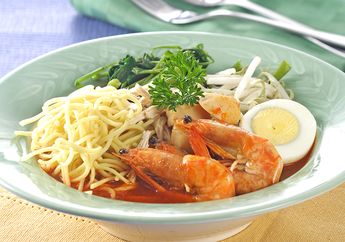 Resep Masak Mi Udang Penang, Hidangan Lengkap Tersaji Dalam Satu Piring