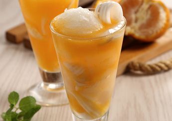 Resep Membuat Es Jeruk Kelapa Nata De Coco, Segarnya Memang Juara Banget