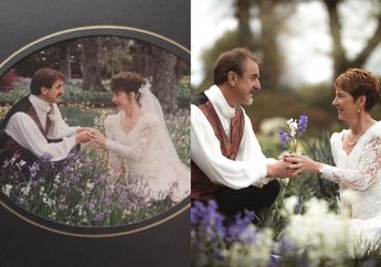 Peringati Ulang Tahun Pernikahan ke-25, Pasangan Asal New Zealand Lakukan Pemotretan dengan Ulang Momen saat Baru Nikah