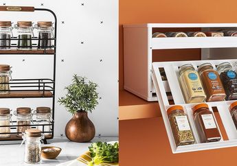 Estetis! 7 Ide Tempat Penyimpanan Bumbu Dapur ini Bisa Jadi Inspirasimu