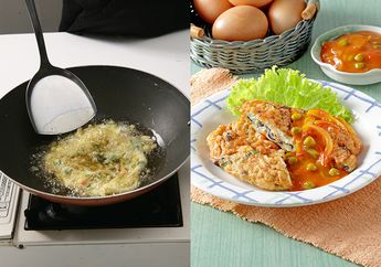 Cara Membuat Fuyunghai Seenak Resto, Begini Cara Menggoreng Supaya Mengembang Dan Membuat Sausnya