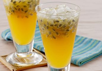 Resep Membuat Es Soda Jeruk Markisa, Kesegarannya Nampol Banget Di Lidah!