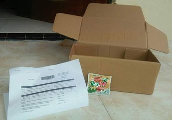 Cowok Ini Ngetes FItur Gratis Ongkir Online Shop dengan Beli Minuman Sachet 1 Biji, Beneran Dikirim!