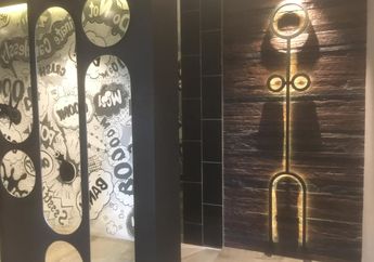 Serasa Baca Komik, Contek Inspirasi Kamar Mandi dengan Dinding Mural