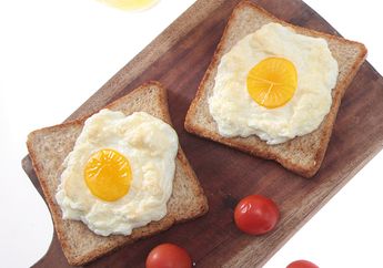 Resep Egg Cloud With Toast Bread Enak, Bekal dan Sarapan Fancy yang Mudah Dibuat