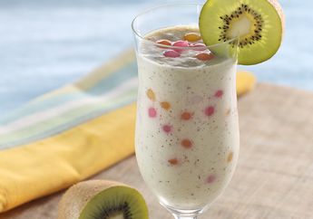Resep Kiwi Yoghurt Honey Blended Enak, Minuman Mewah Dengan Bahan Murah Meriah