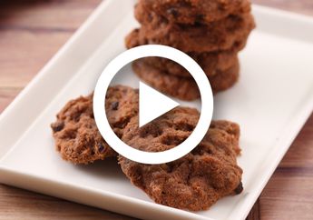 (Video) Resep Full Filling Choco Cookies Sederhana, Resep Kue Kering Natal Andalan