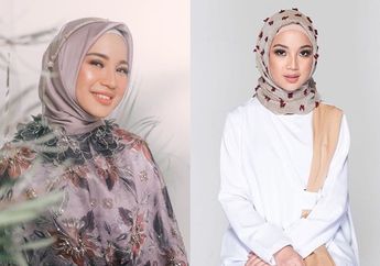 Inspirasi Pemakaian Outer Hijab Bernuansa Floral ala Chacha Frederica