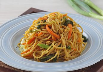 Resep Spageti Bumbu Kari Enak Cocok Untuk Menu Bekal dan Sarapan Fancy Si Kecil
