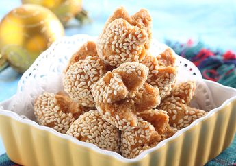 Resep Membuat Onde-Onde Ubi Mekar ini Pas Penuhi Toples Kue Kering Natal