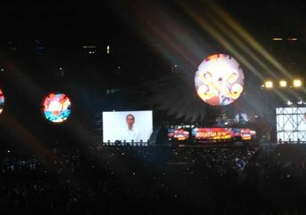 Di Konser Slank, Jokowi Ajak Slankers Doakan Korban Bencana Tsunami Banten dan Lampung