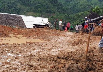 Detik-detik Munculnya Suara Gemuruh Keras Saat Evakuasi Korban Longsor Sukabumi, Relawan Berteriak Minta Kantong Mayat