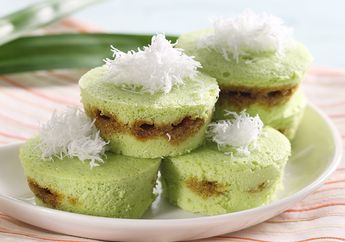 Resep Membuat Cake Pandan Kukus Tabur Gula Merah, Bohong Kalau Cukup Mencicipi Satu Biji Saja