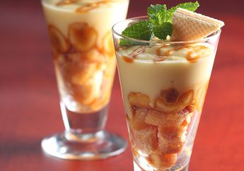 Resep Membuat Banana Caramel Trifle, Dessert Yang Selalu Mencuri Perhatian!