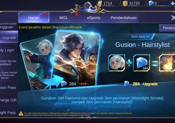 Wah! Ada Event Upgrade Skin Menggunakan Diamond di Mobile Legends