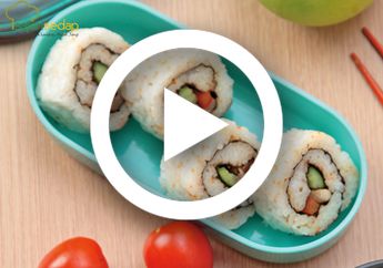 (Video) Resep Membuat Sushi Ayam Roll, Makanan Jepang yang Mudah Dibuat Sendiri di Rumah