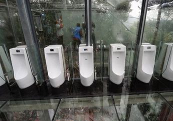 Bukan Tembok, Toilet Kampus Ini Justru Hanya Terbatas Kaca Transparan, Berani Coba?