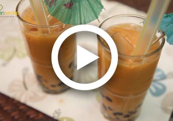 (Video) Resep Thai Tea Tarik Mudah Dibuat, Yakin Enggak Mau Coba Kesegarannya?