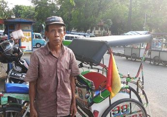 Demi Mencukupi Kebutuhan Keluarga, Pria 65 Tahun di Tangerang Rela Kayuh Becaknya hingga 30 Kilometer