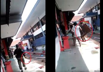 Lihat Video Detik-detik Kericuhan di Rutan Kelas IA Solo, Massa Lempar Batu Hingga Meja