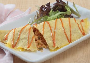 Resep Omurice Enak, Menu Sarapan Praktis Seperti Di Resto Mewah!