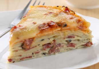 Resep Membuat Lasagna Crepes Mushroom yang Pasti Lebih Enak dari Restoran