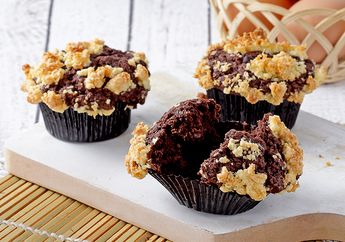 Resep Membuat Muffin Cokelat Tabur Kelapa, Bekal Enak yang Tampil Beda untuk Si kecil