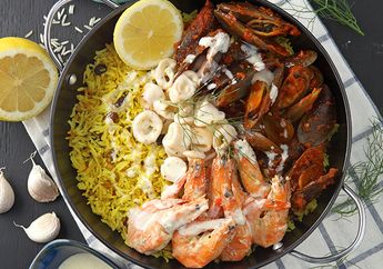 Resep Masak Paella Seafood Platter, Menu Istimewa Untuk Akhir Pekan