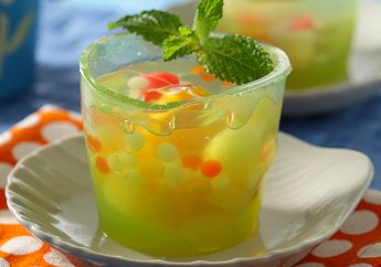 Resep Mudah Cup Jeli Melon, Dessert Sederhana yang Lembut Di Mulut