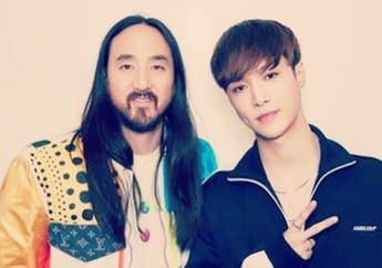 Tampil Bareng Steve Aoki, Lay ‘EXO’ Siap Kolaborasi untuk Single Baru?