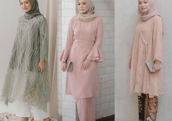 6 Model Outfit Hijab Elegan Warna Pastel untuk Kondangan ala Mega Iskanti