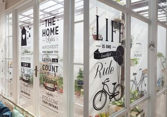 Cuma Rp 30 Ribuan, Percantik Jendela dengan Window Sticker Bermotif