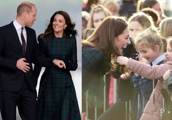 Sangat Menyentuh Hati, Gadis Kecil Ini Membelai Rambut Kate Middleton