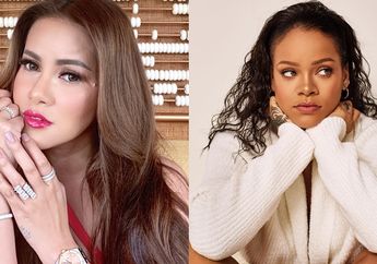 Sama-Sama Kenakan Baju Model Kebaya Borkat, Olla Ramlan vs Rihanna Lebih Keren Siapa?