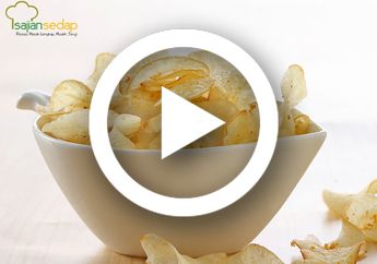 (Video) Resep Membuat Keripik Singkong Ala Pedagang Gerobak, Bikin Nagih!